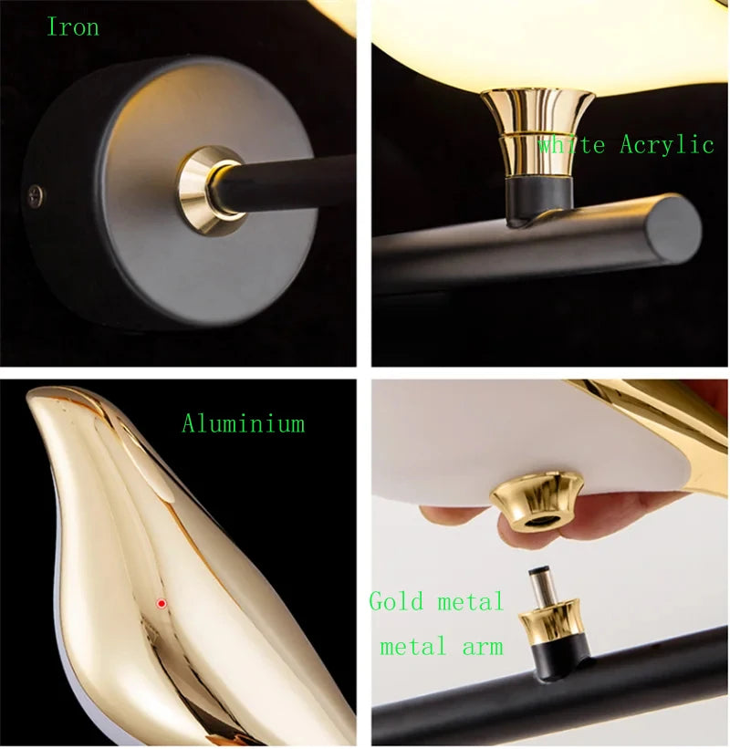 Golden Bird LED Wall Light