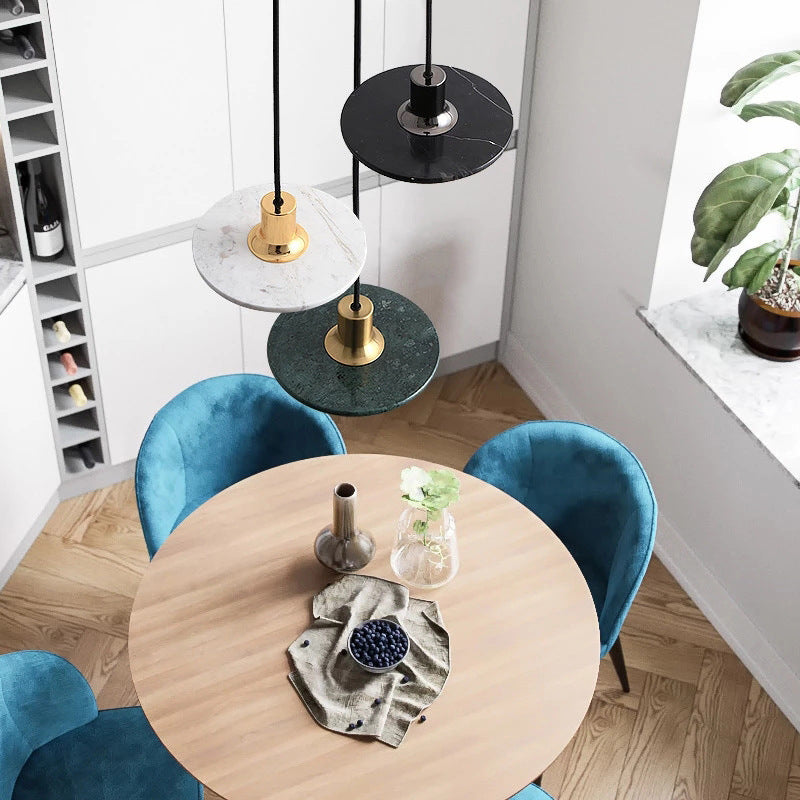 Nordic Round Marble Minimalist Chandelier Ceiling Light