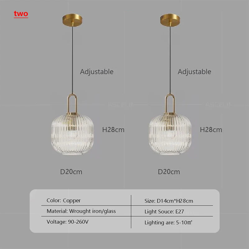 Pumpkin Style Nordic Pendant Light