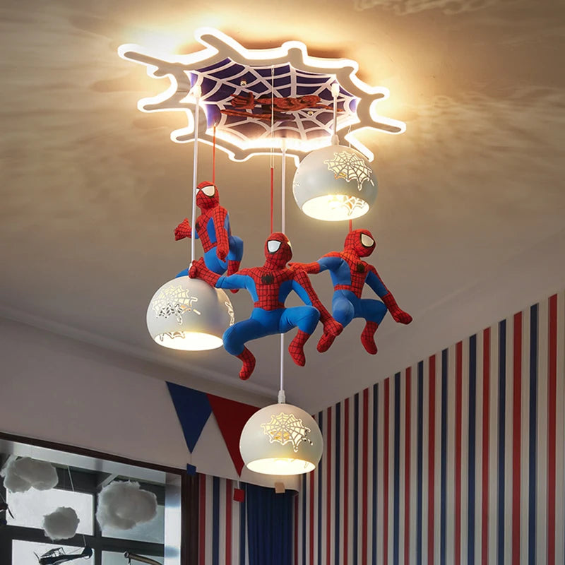 Spiderman Glass Ceiling Chandelier