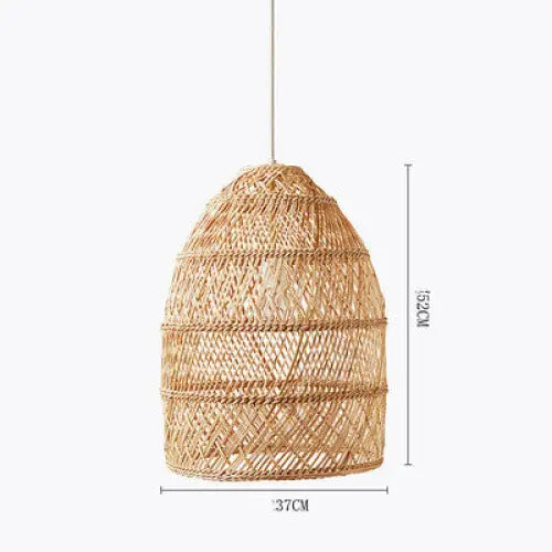 Japanese Zen Rattan Chandelier