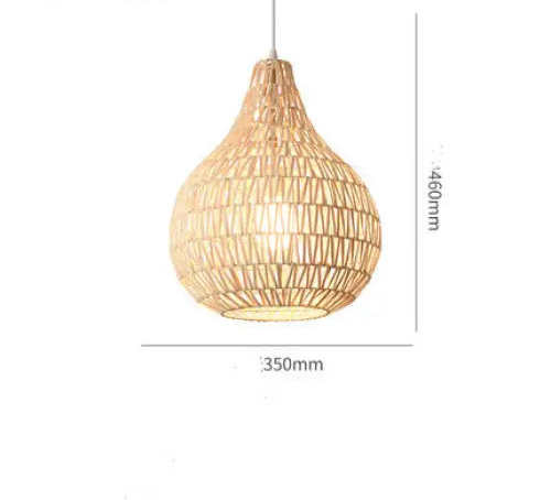 Japanese Zen Rattan Chandelier