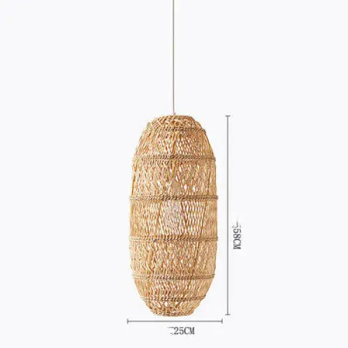 Japanese Zen Rattan Chandelier