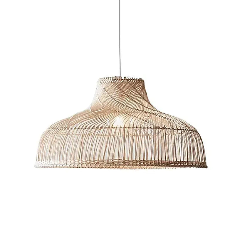 Japanese Zen Rattan Chandelier