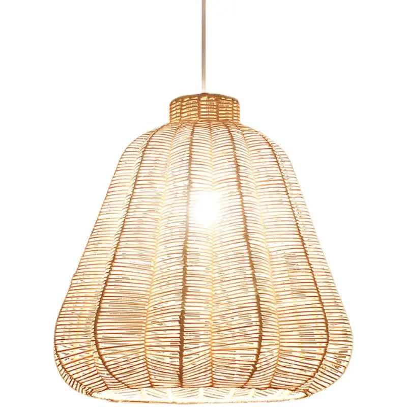 Japanese Zen Rattan Chandelier