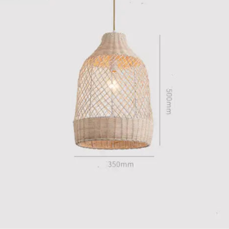 Japanese Zen Rattan Chandelier