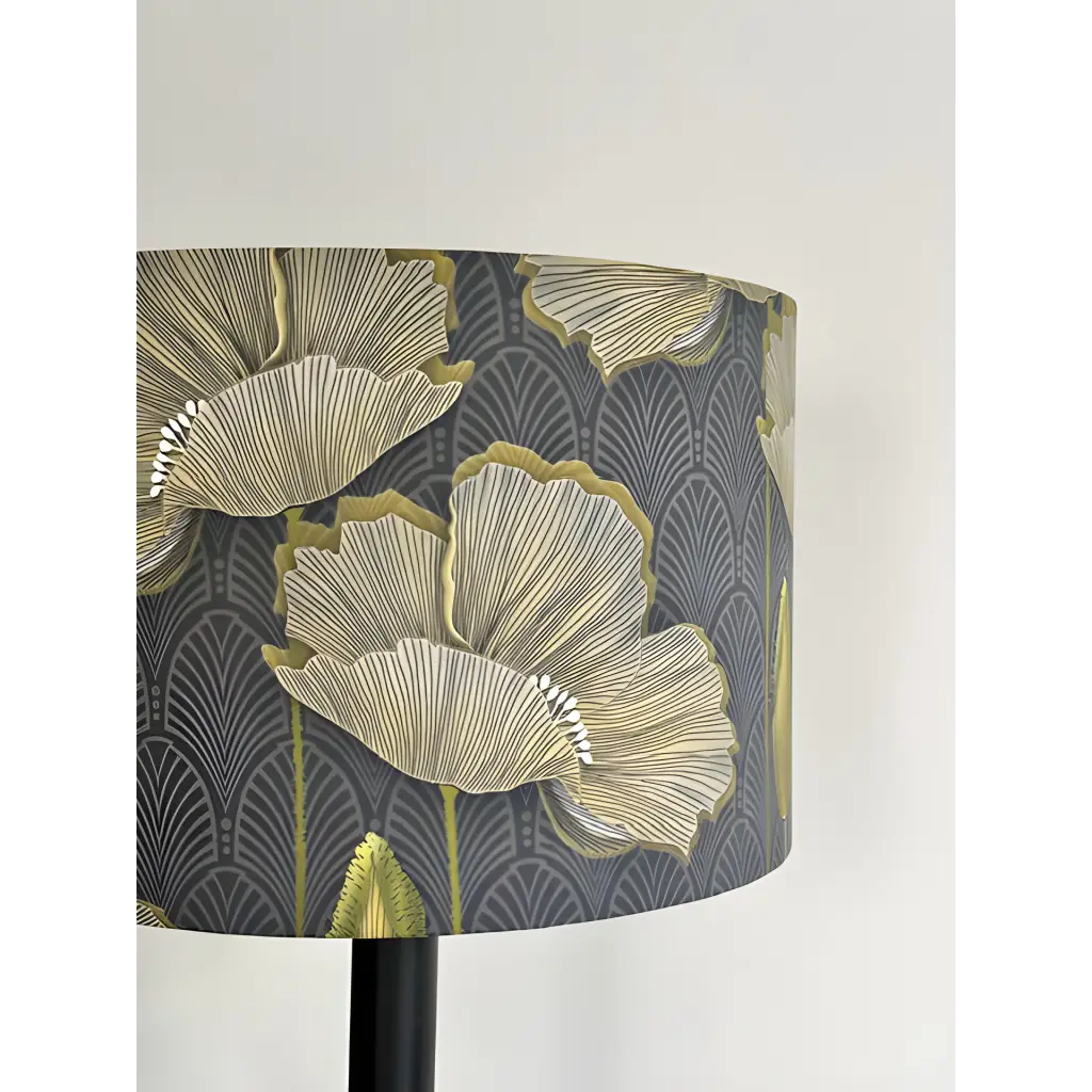 Art deco floral lampshade