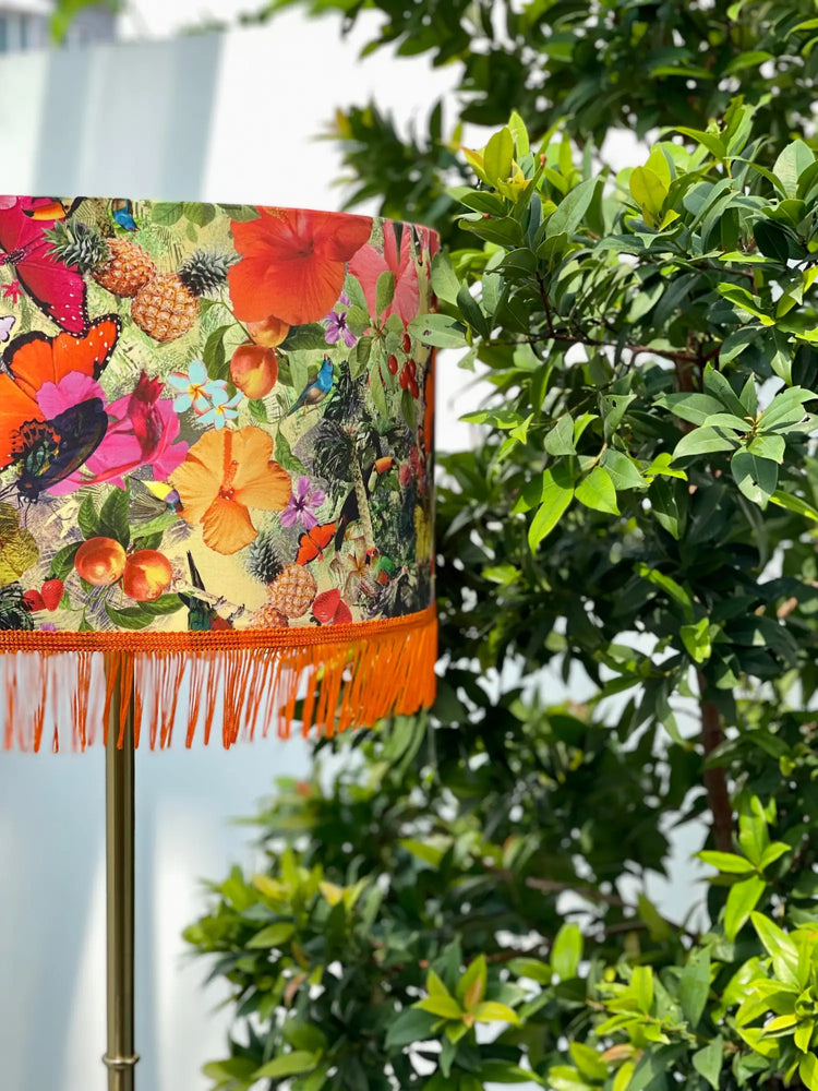 Orange lampshades