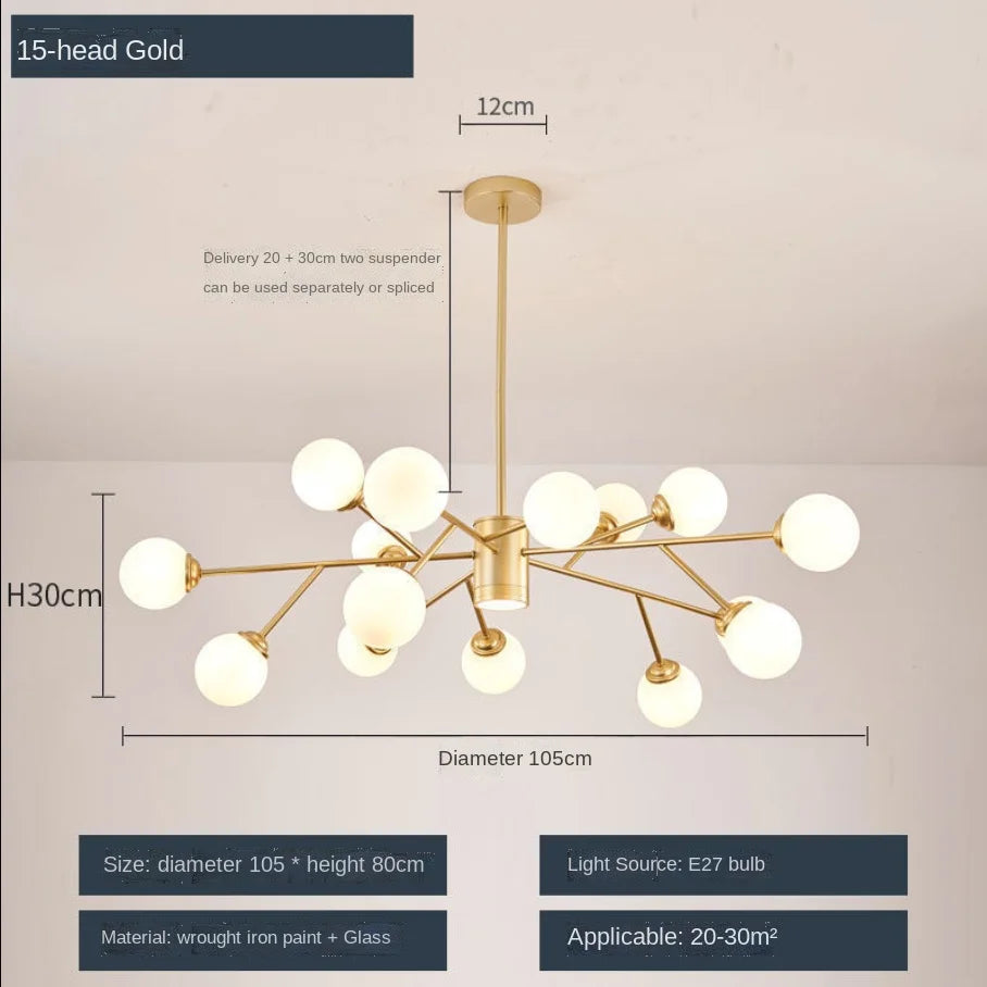 Nordic Tree Branch LED Chandelier