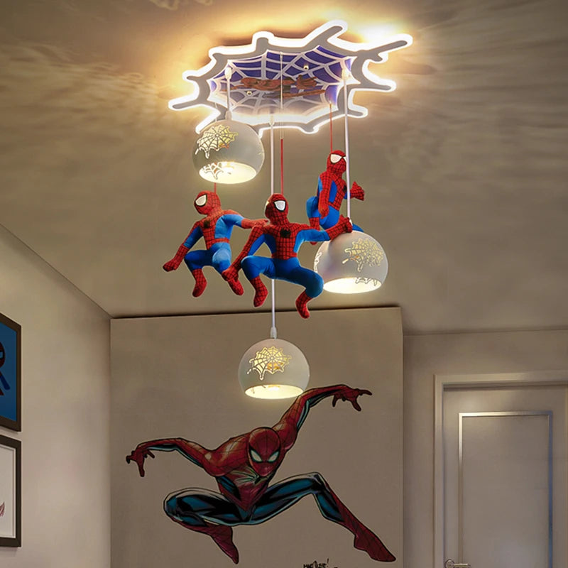 Spiderman Glass Ceiling Chandelier