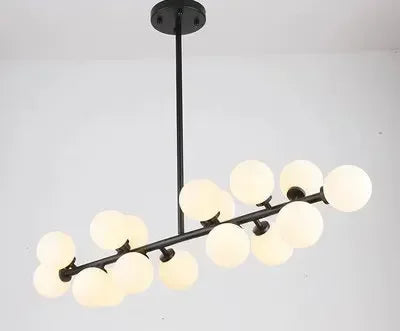 Nordic Long Glass Ceiling Chandelier