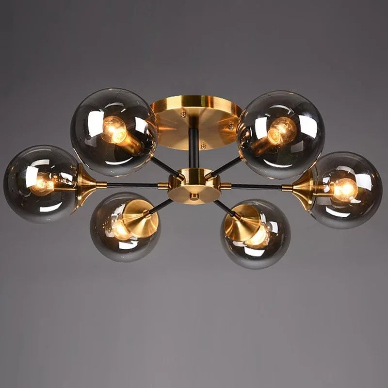 Nordic LED Glass Ceiling Lamp