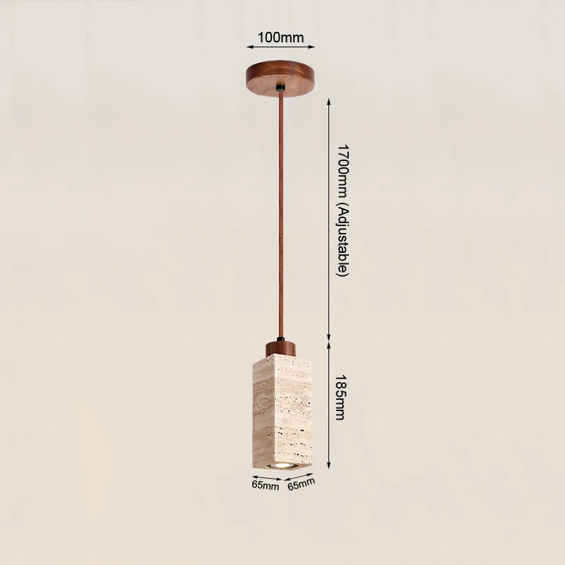 Marble Travertine Pendant Light