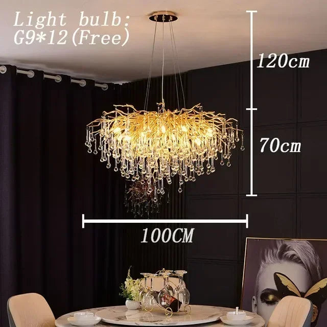 Luxury Crystal LED Ceiling Chandelier