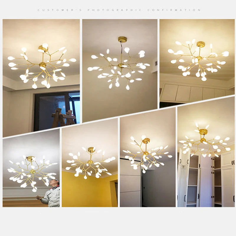 Nordic Modern Firefly Ceiling Chandelier