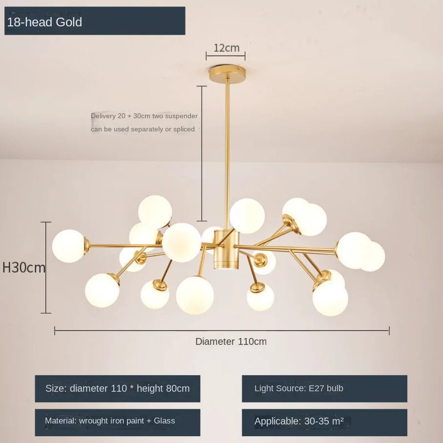 Nordic Tree Branch LED Chandelier