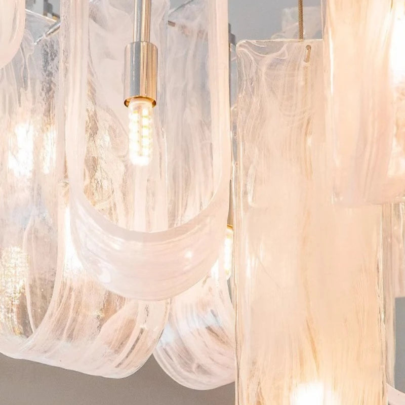 Glass Design LED Ceiling Chandelier