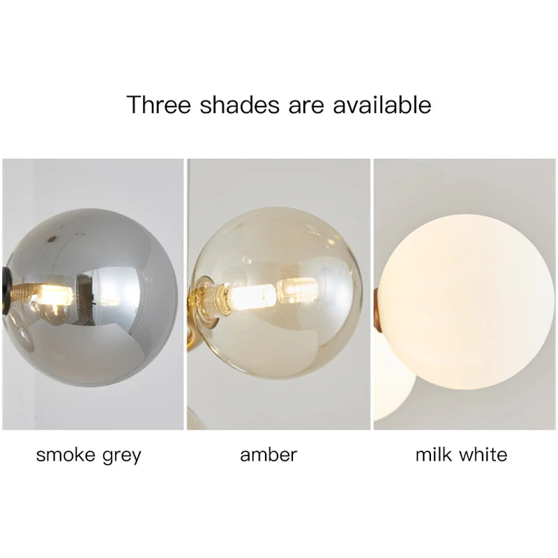 Modern Glass Ball Ceiling Chandelier