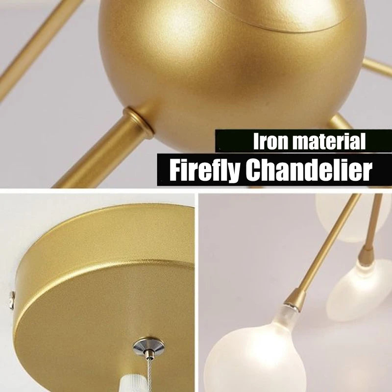 Nordic Modern Firefly Ceiling Chandelier