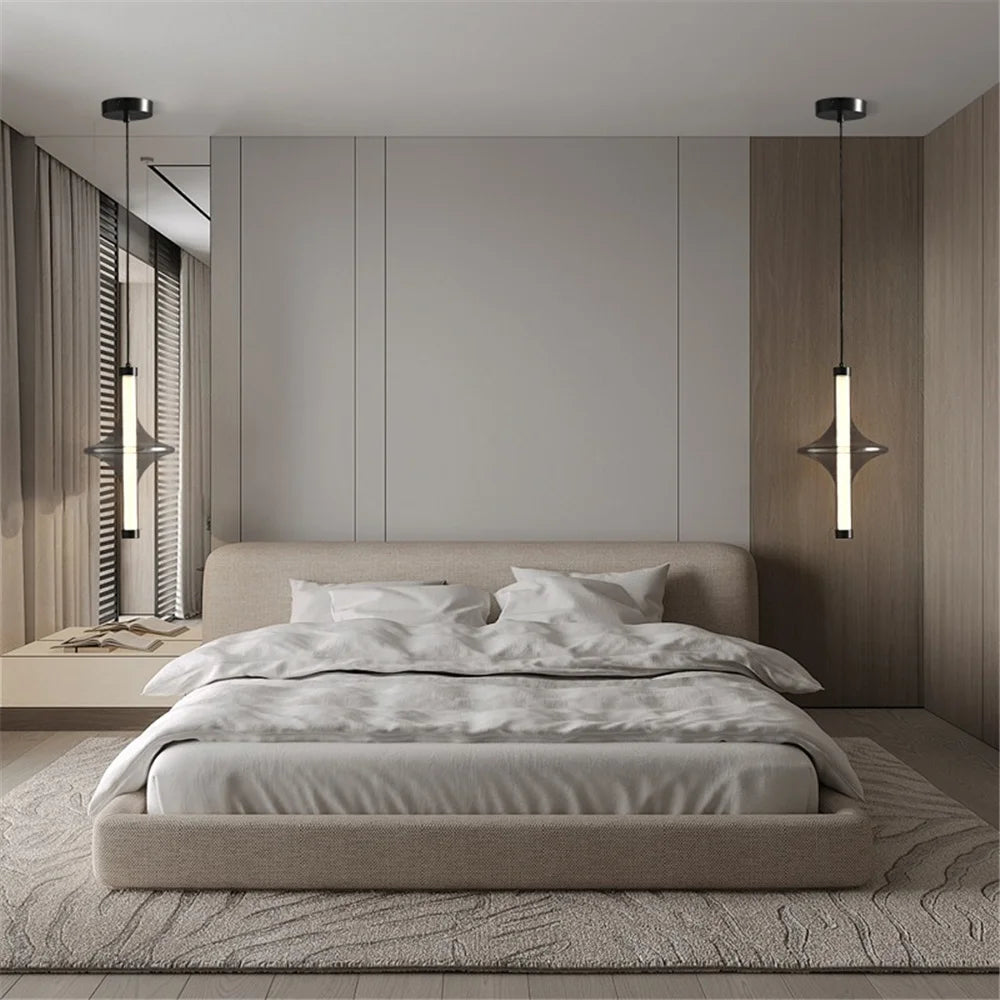 Luxury Glass Ball Oval Metal Pendant Light