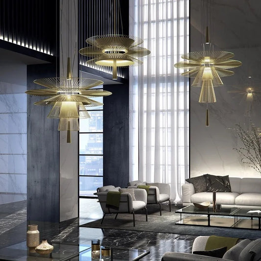 Modern Mesh Metal Pendant Light