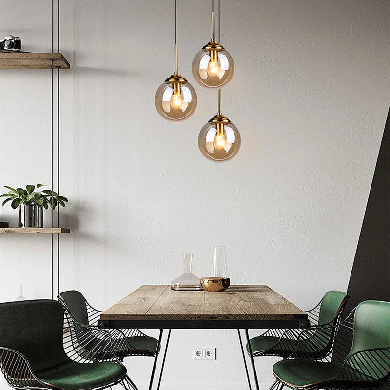 Modern Luxury Glass LED Ceiling Pendant Light