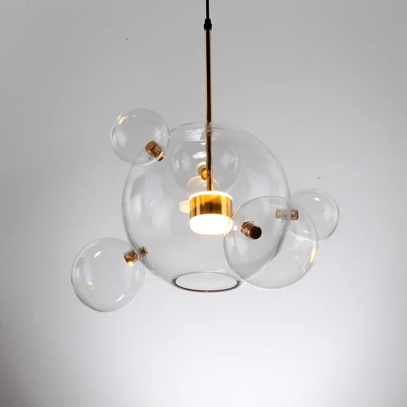 Glass Bubble Ball LED Chandelier
