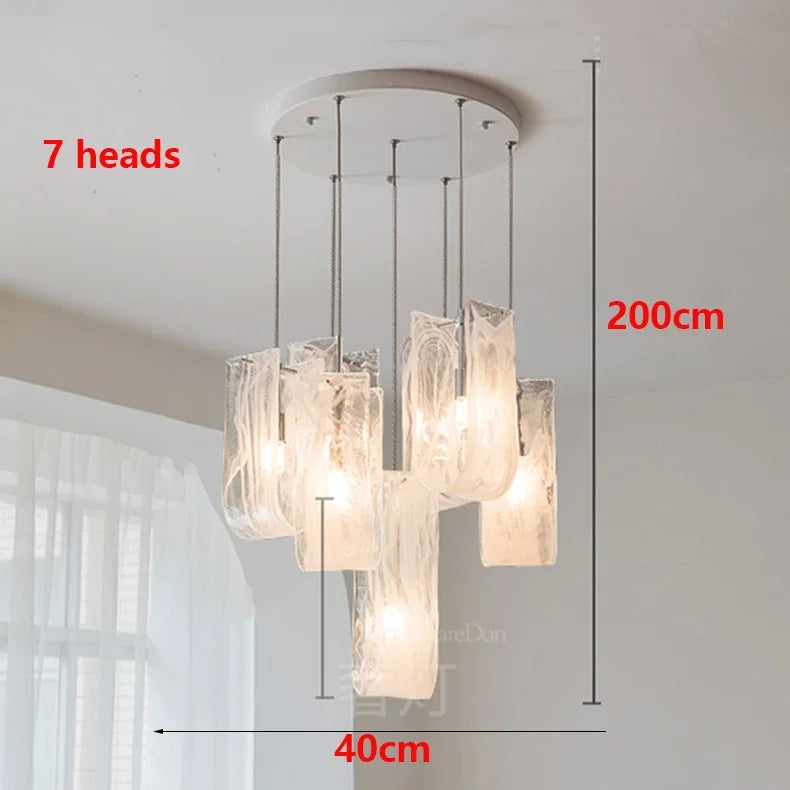 Glass Design LED Ceiling Chandelier