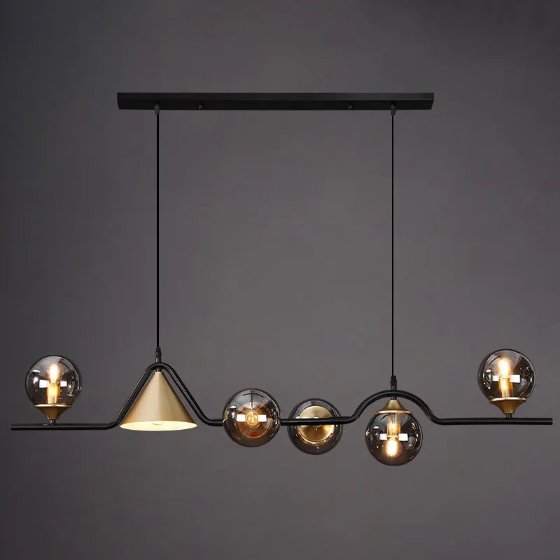 Nordic LED Glass Ball Chandelier