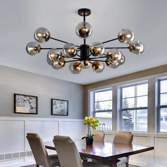 Modern Nordic Glass Globe LED Chandelier