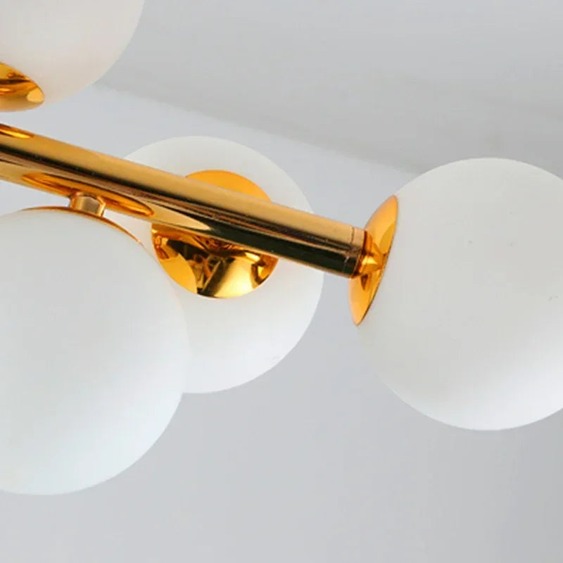 Nordic Long Glass Ceiling Chandelier
