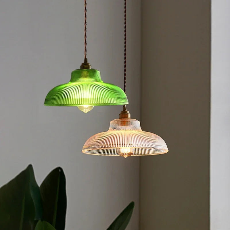 Retro Glass Pendant Celing Light