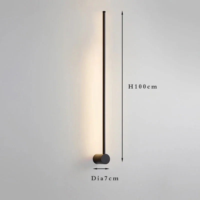 Art Design Minimalist Long Line Wall Lamps