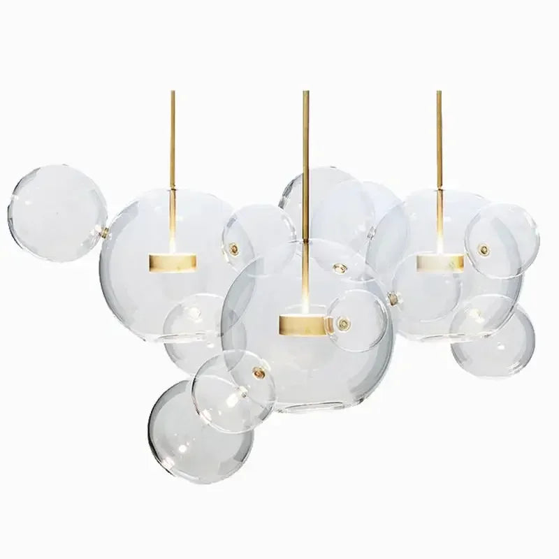 Glass Bubble Ball LED Chandelier