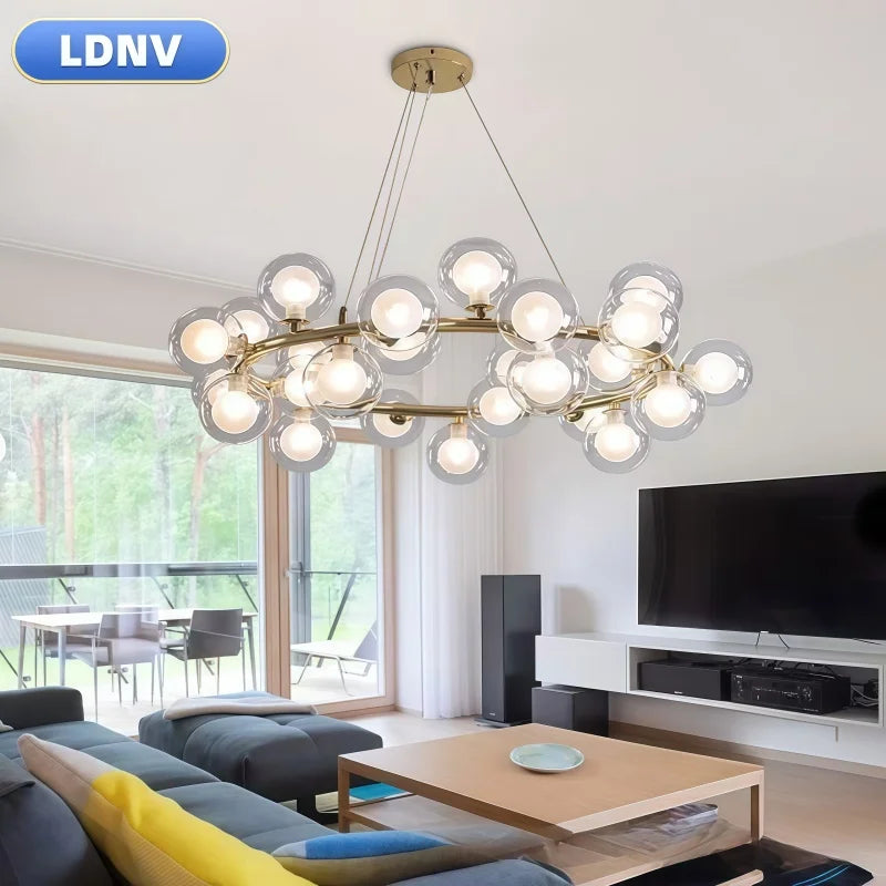 Bubble chandelier light