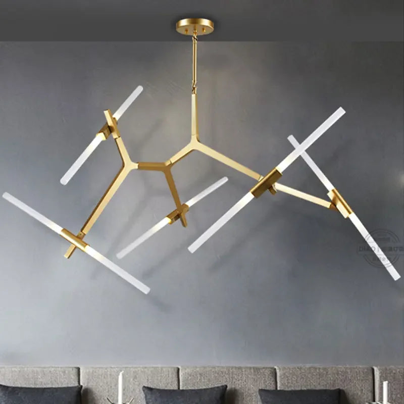 Nordic Herringbone LED Chandelier