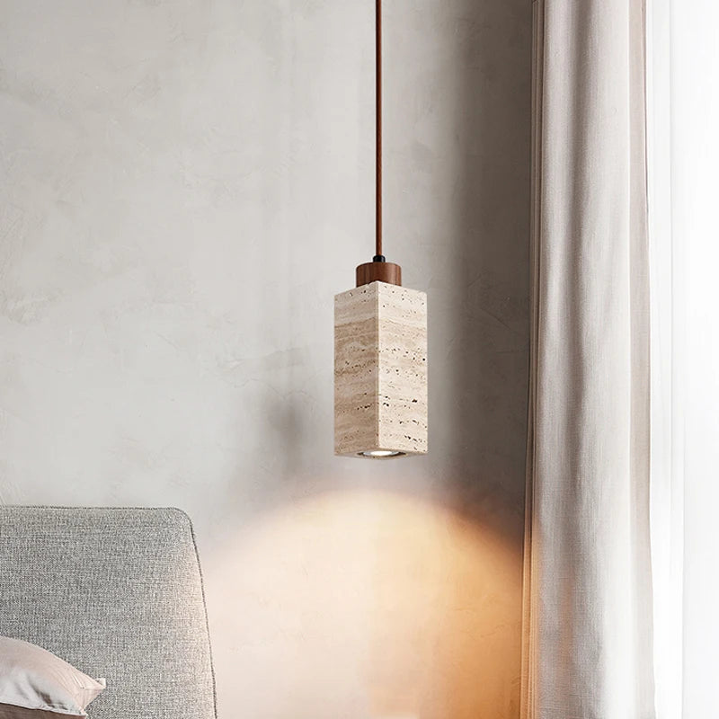 Marble Travertine Pendant Light