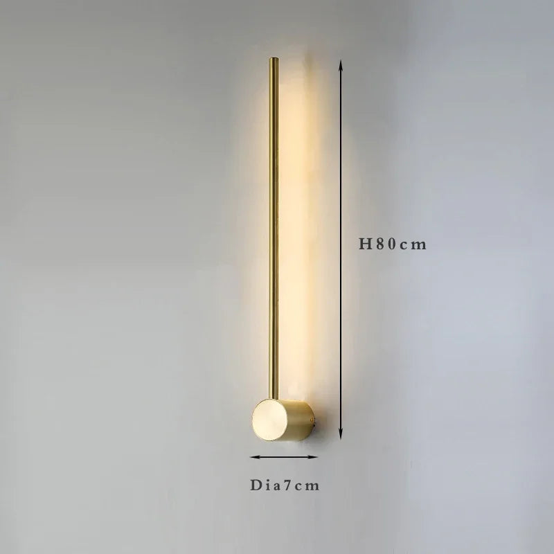 Art Design Minimalist Long Line Wall Lamps