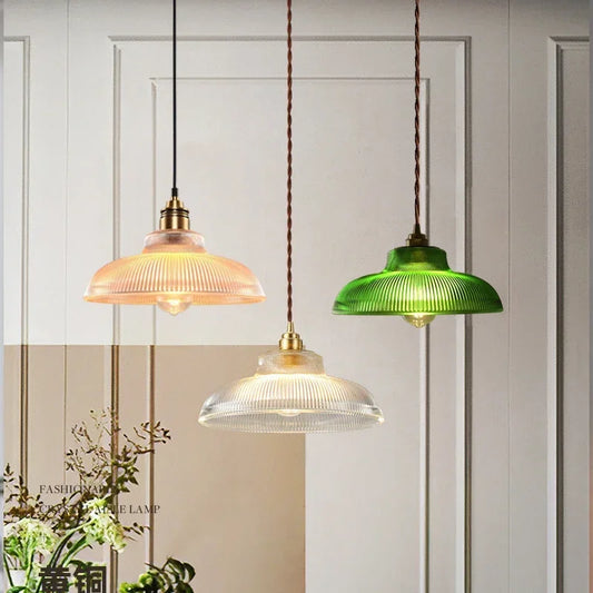 Retro Glass Pendant Celing Light