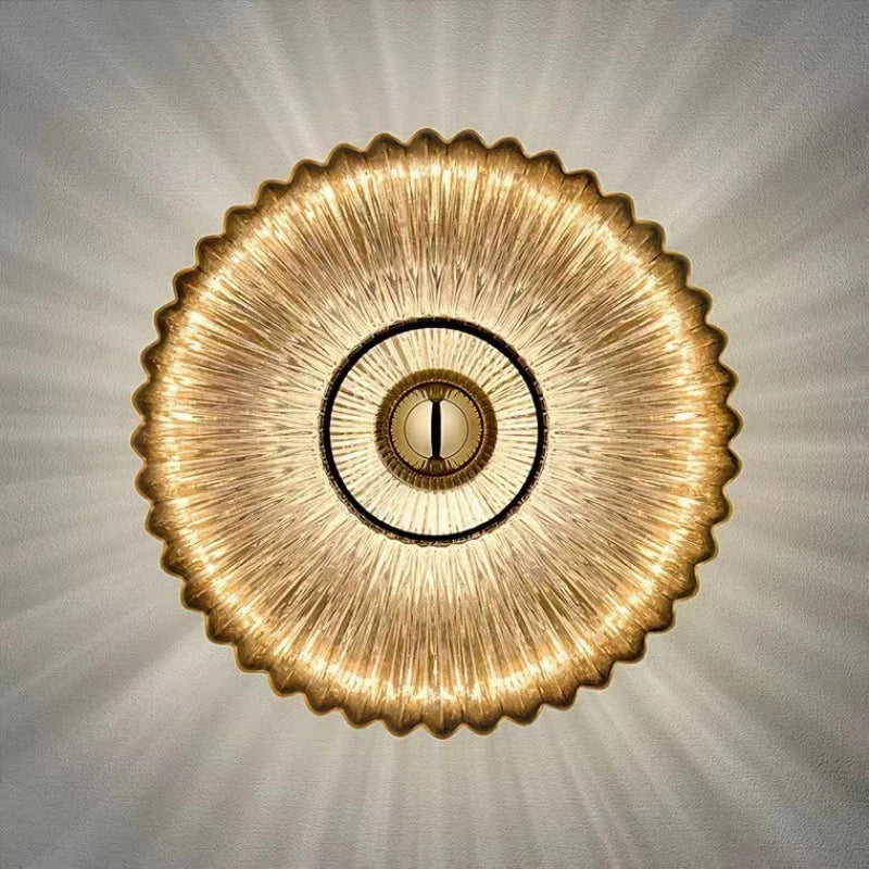 LED Glass Wall Sconce Light