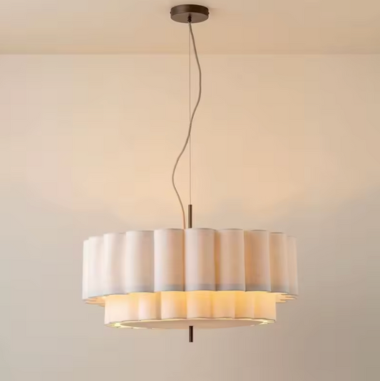 Modern fluted tiered ceiling light 