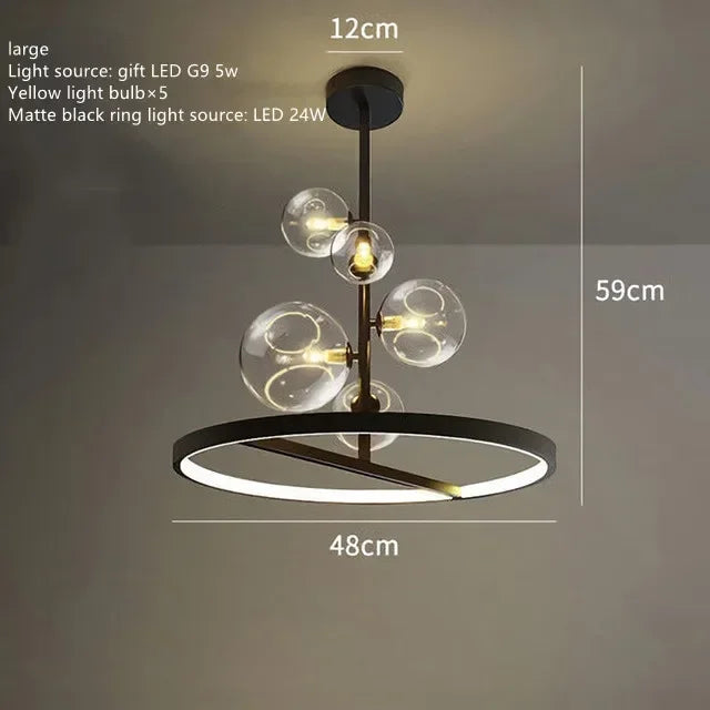 Nordic Style Ring Ceiling Chandelier