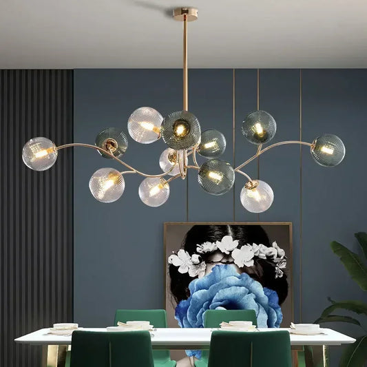 Stained Glass Ceiling Chandelier Light