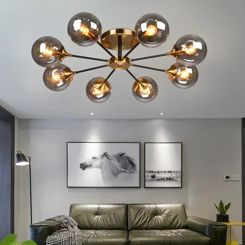 Nordic LED Glass Ceiling Lamp