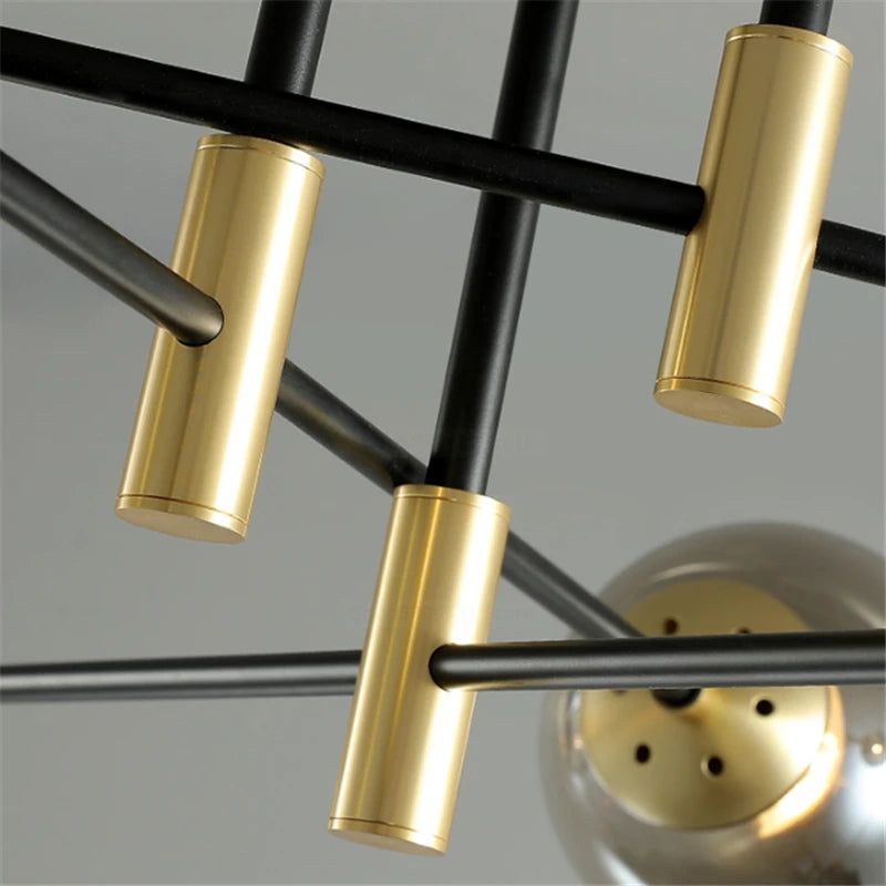 Nordic Modern LED Glass Ball Chandelier