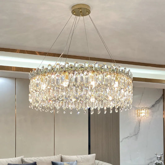 Modern Luxury Crystal Pendant LED Chandelier