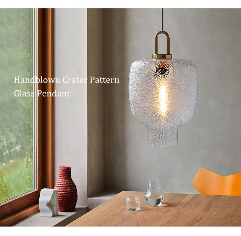 Modern LED Lantern Glass Chandelier