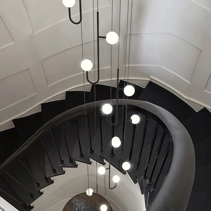 Nordic LED Staircase Chandelier