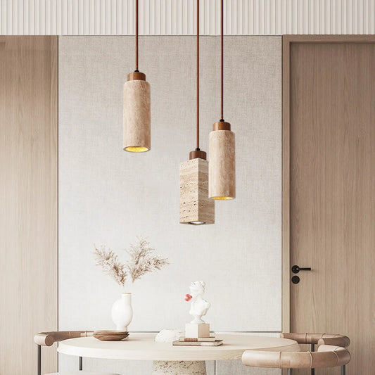 Marble Travertine Pendant Light