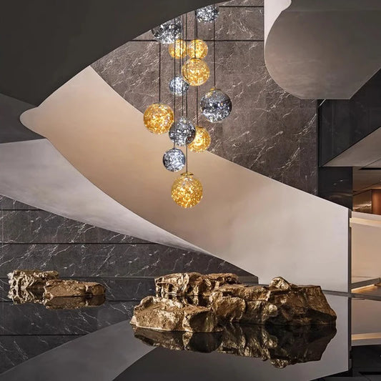 Modern Nordic LED Stair Chandelier